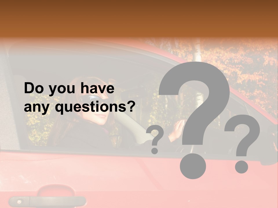 Hire Sunglass Outside PowerPoint Template