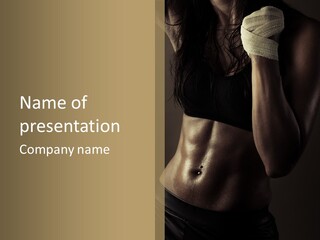 American Shoulder Weight PowerPoint Template