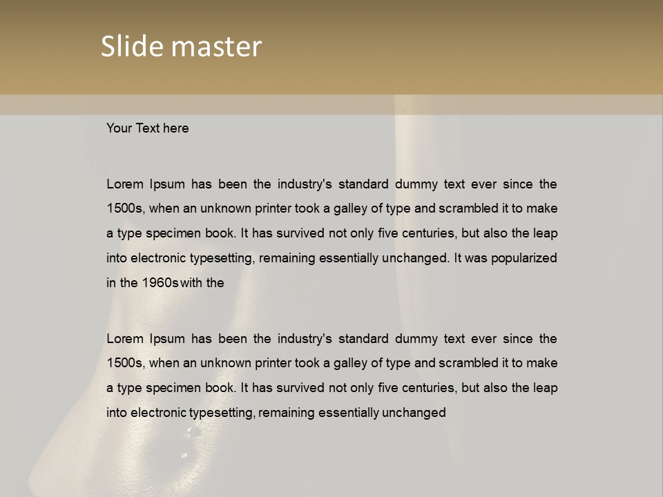 American Shoulder Weight PowerPoint Template