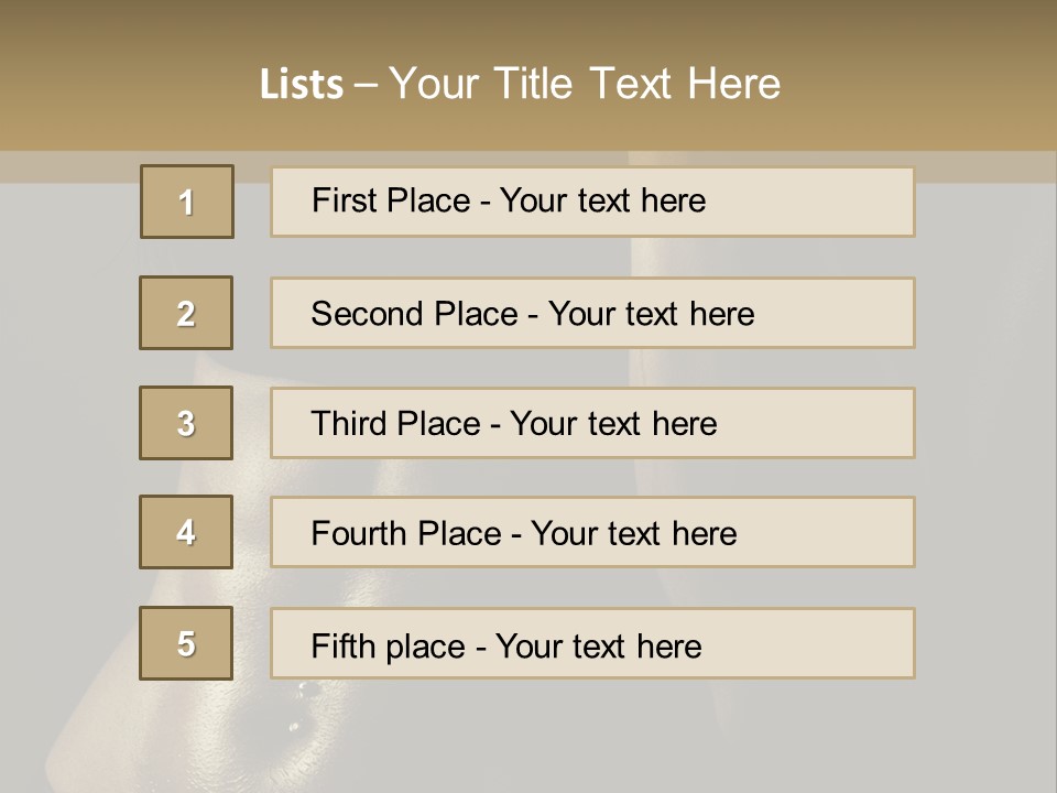 American Shoulder Weight PowerPoint Template