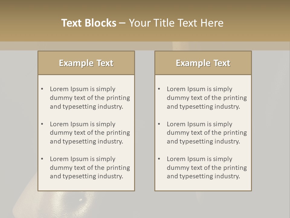 American Shoulder Weight PowerPoint Template