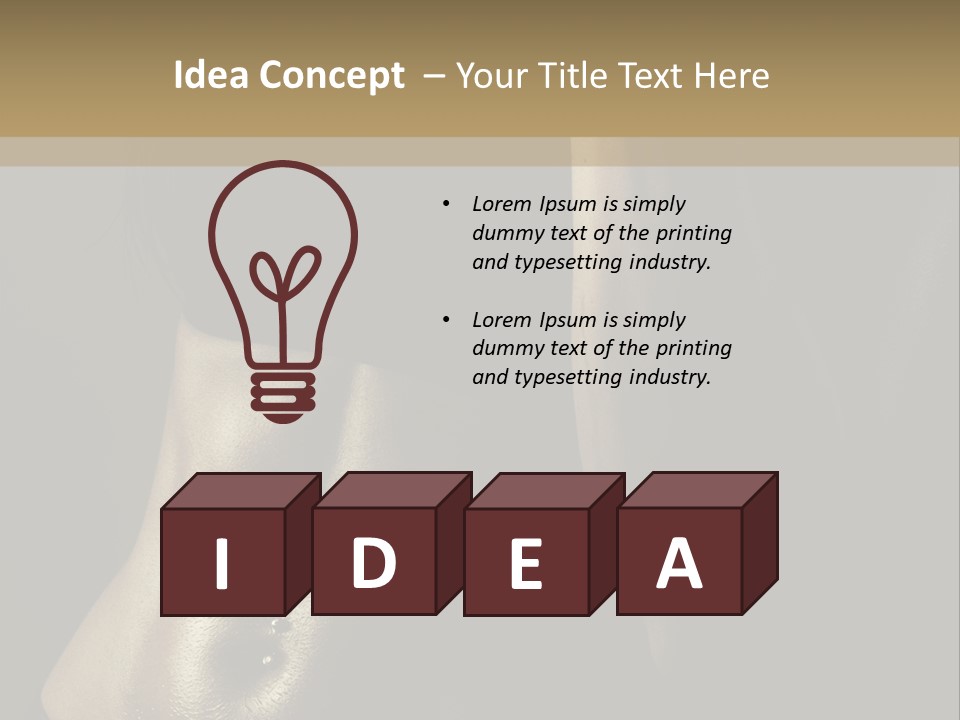 American Shoulder Weight PowerPoint Template