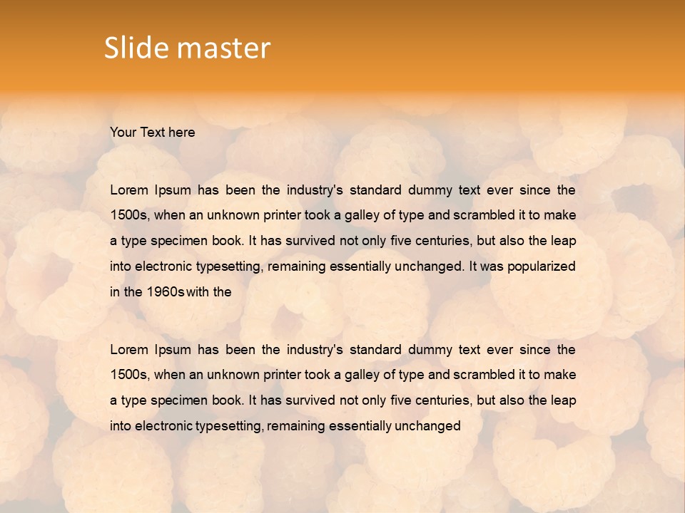 Berry Freshness Gourmet PowerPoint Template