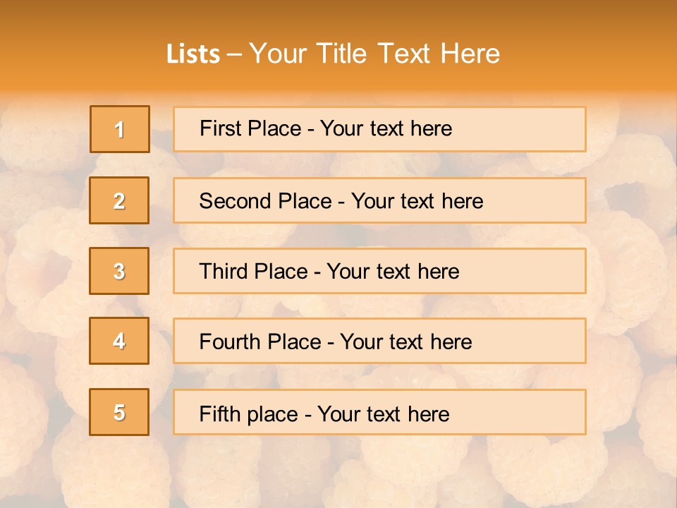Berry Freshness Gourmet PowerPoint Template