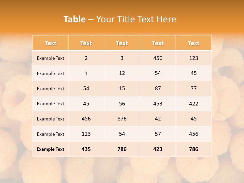 Berry Freshness Gourmet PowerPoint Template