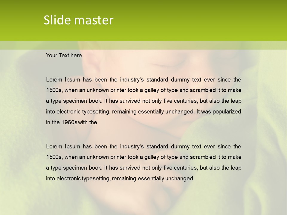 Blanket Image Color PowerPoint Template