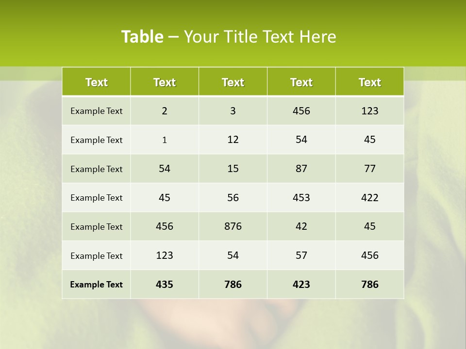 Blanket Image Color PowerPoint Template
