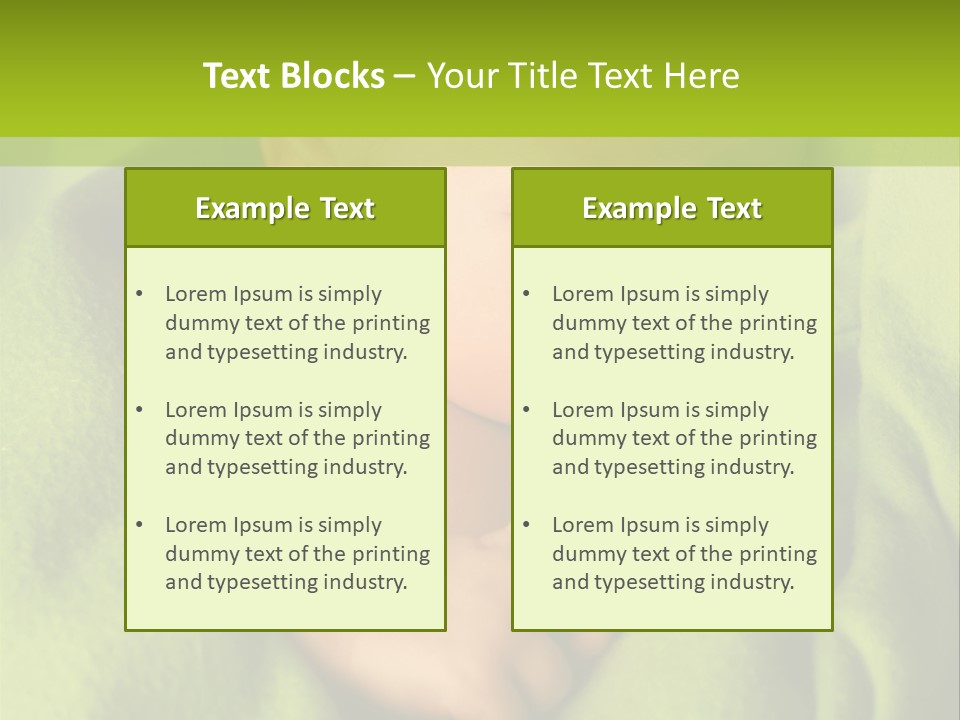 Blanket Image Color PowerPoint Template