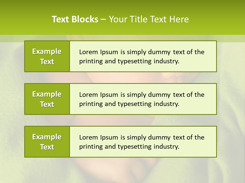 Blanket Image Color PowerPoint Template