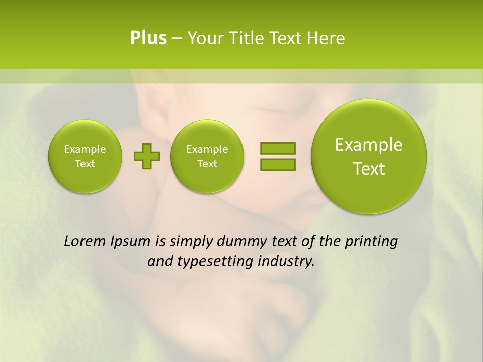 Blanket Image Color PowerPoint Template