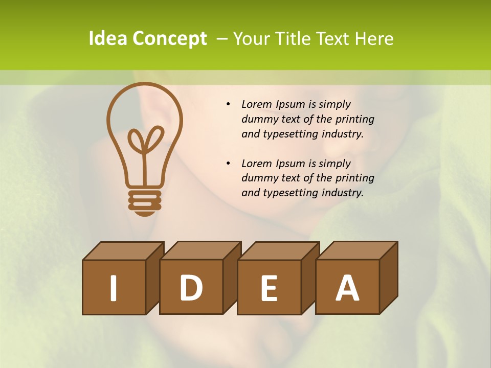 Blanket Image Color PowerPoint Template