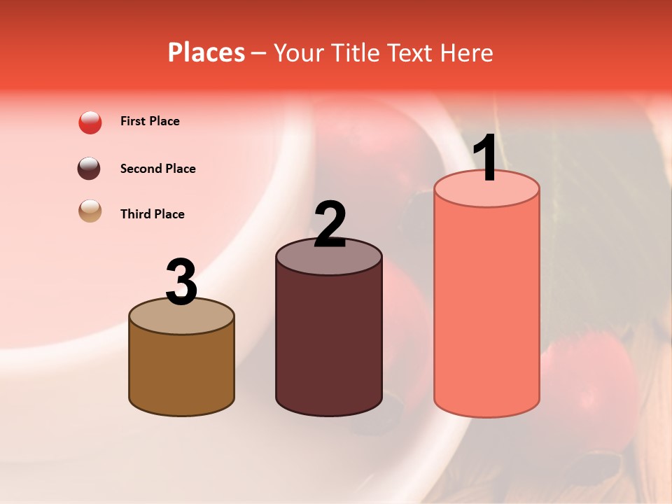 Glass Fruit Autumn PowerPoint Template