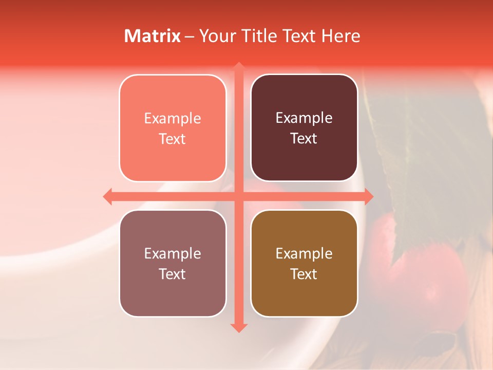 Glass Fruit Autumn PowerPoint Template