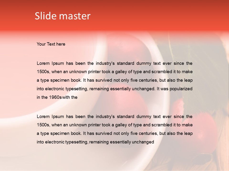 Glass Fruit Autumn PowerPoint Template