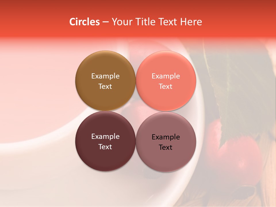 Glass Fruit Autumn PowerPoint Template