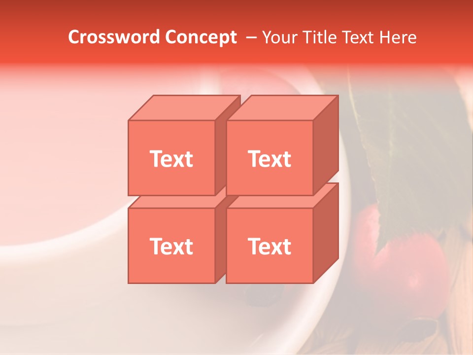Glass Fruit Autumn PowerPoint Template