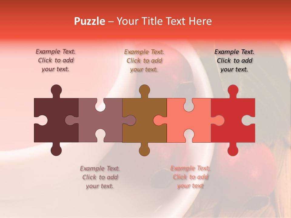 Glass Fruit Autumn PowerPoint Template