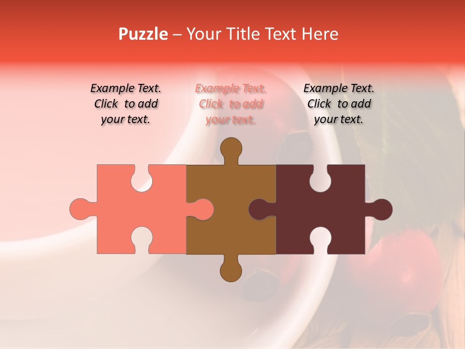 Glass Fruit Autumn PowerPoint Template