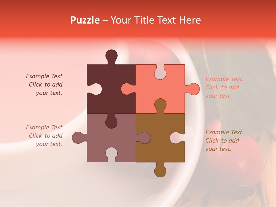 Glass Fruit Autumn PowerPoint Template