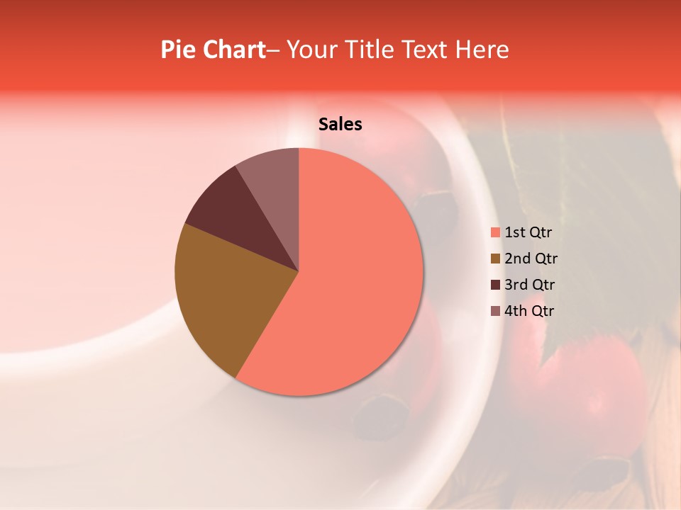 Glass Fruit Autumn PowerPoint Template