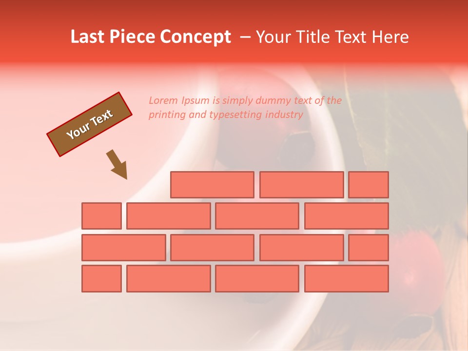 Glass Fruit Autumn PowerPoint Template