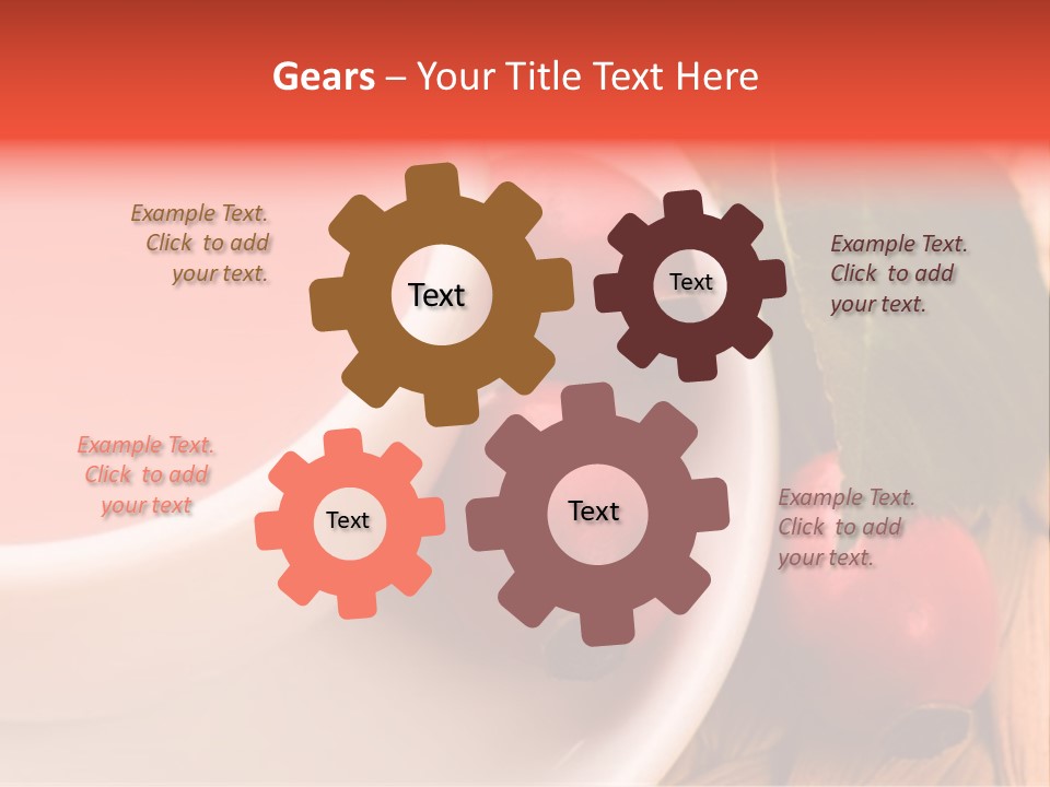 Glass Fruit Autumn PowerPoint Template