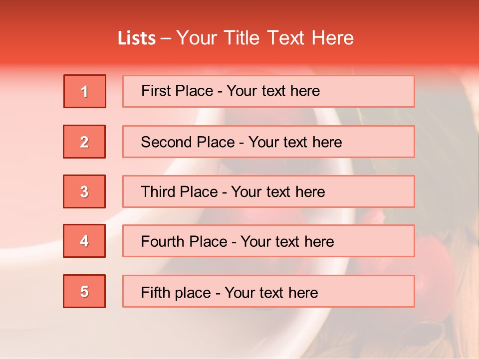 Glass Fruit Autumn PowerPoint Template