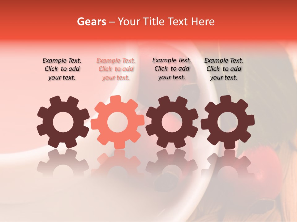 Glass Fruit Autumn PowerPoint Template