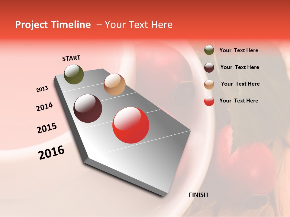 Glass Fruit Autumn PowerPoint Template