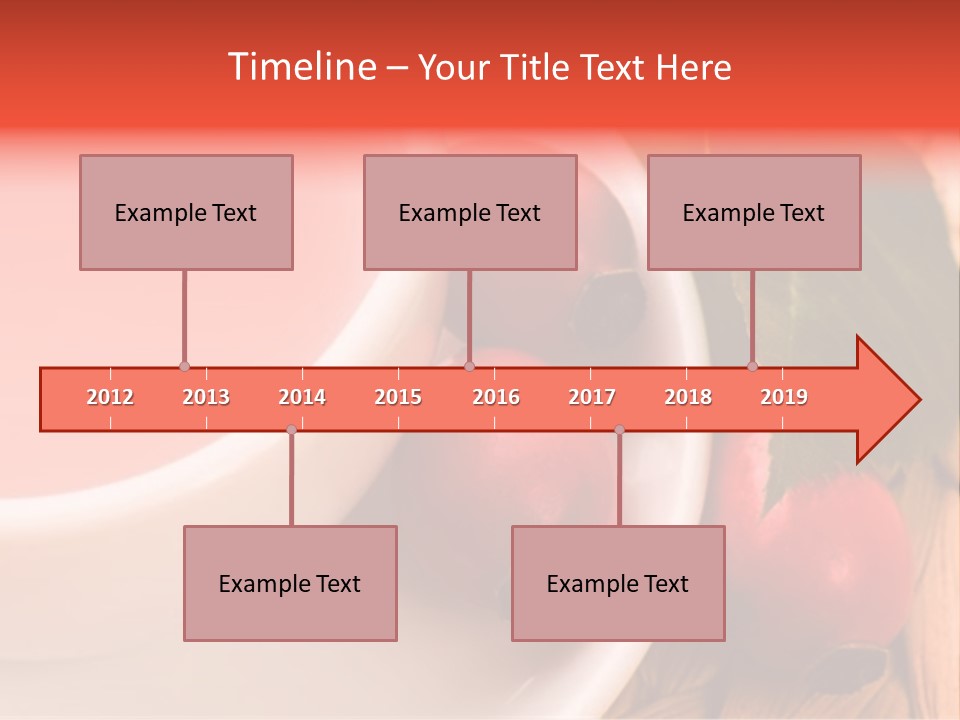 Glass Fruit Autumn PowerPoint Template
