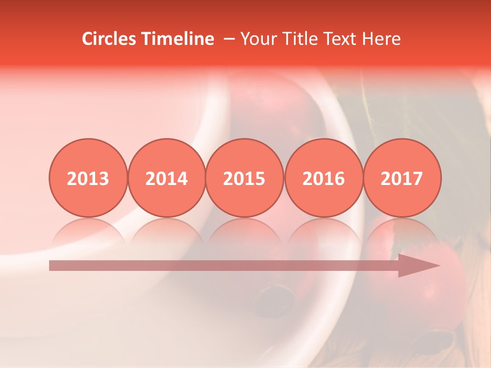 Glass Fruit Autumn PowerPoint Template