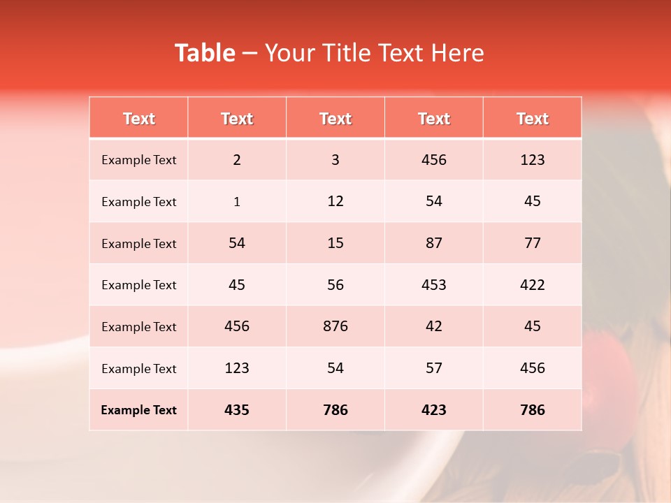 Glass Fruit Autumn PowerPoint Template