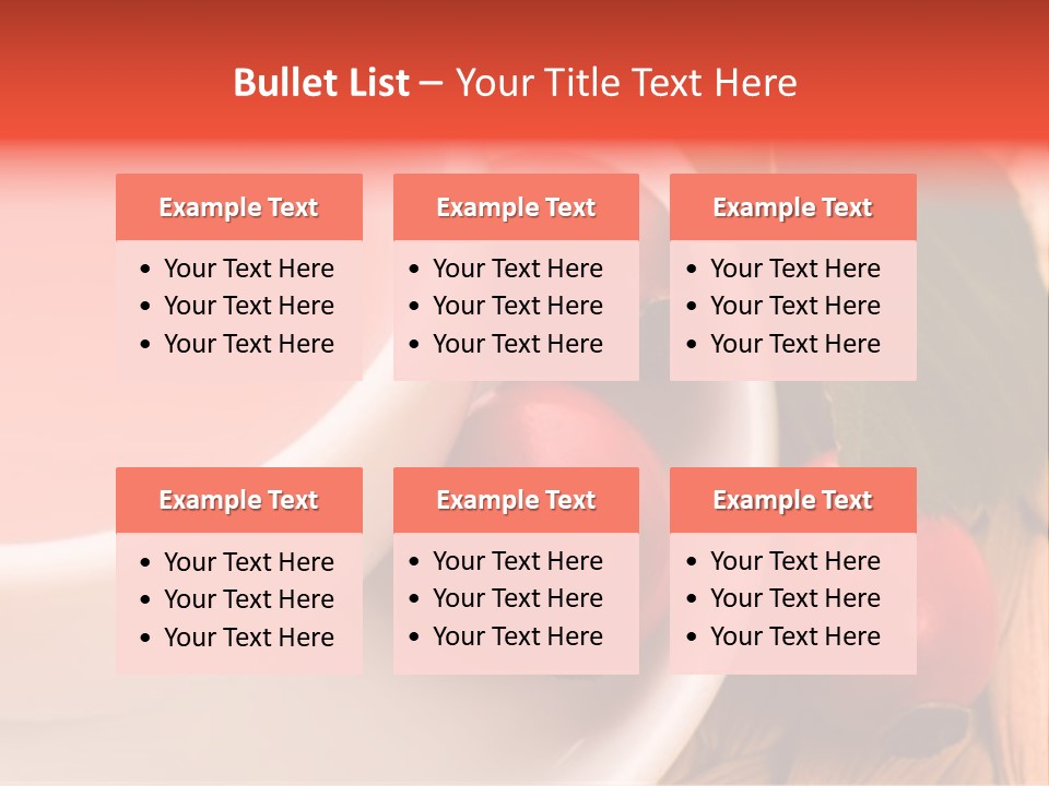 Glass Fruit Autumn PowerPoint Template