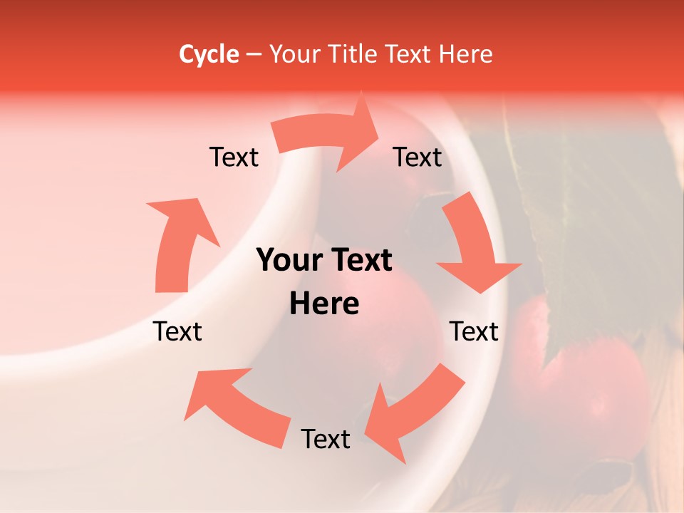 Glass Fruit Autumn PowerPoint Template