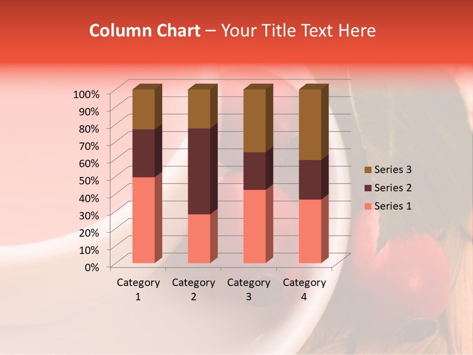 Glass Fruit Autumn PowerPoint Template