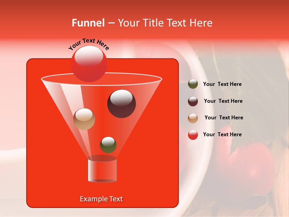 Glass Fruit Autumn PowerPoint Template