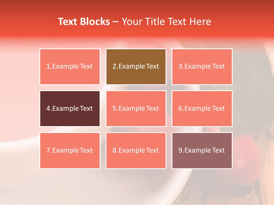 Glass Fruit Autumn PowerPoint Template