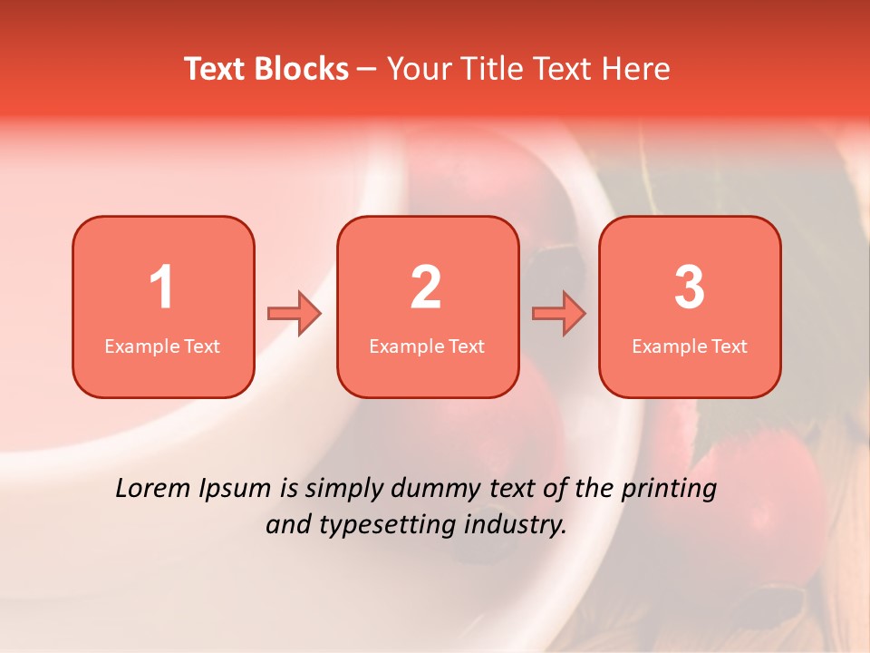 Glass Fruit Autumn PowerPoint Template