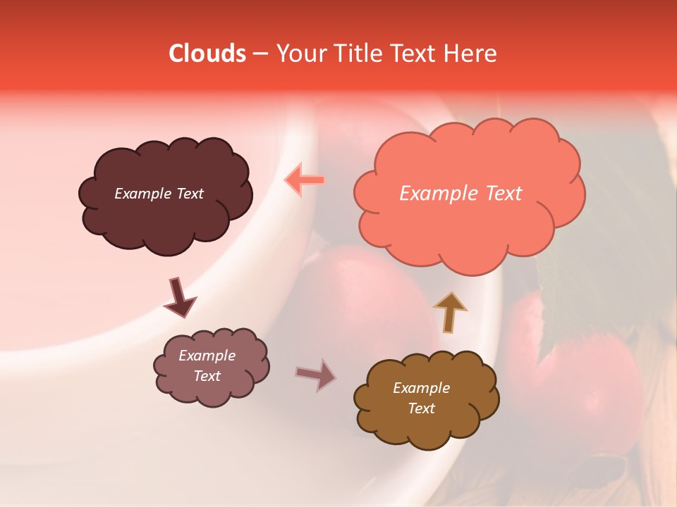 Glass Fruit Autumn PowerPoint Template