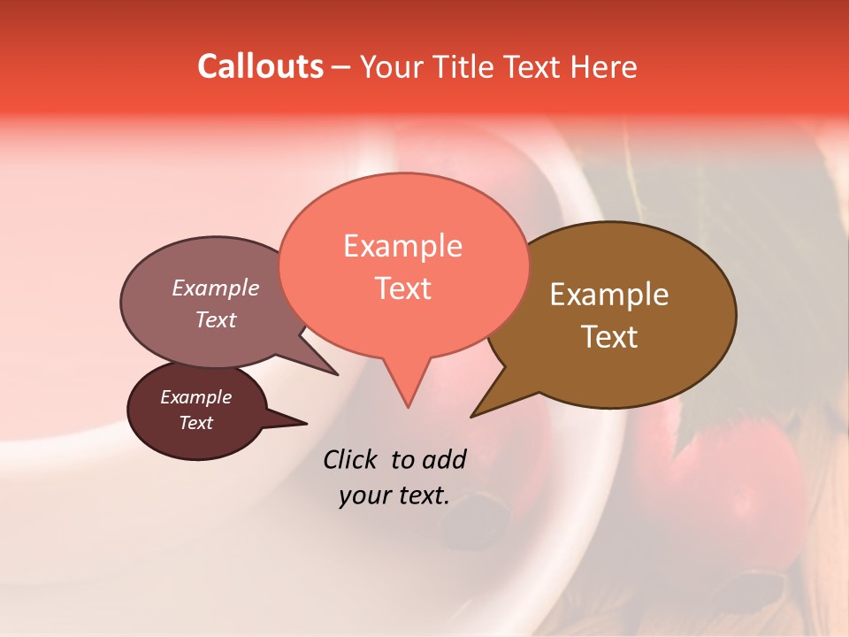 Glass Fruit Autumn PowerPoint Template