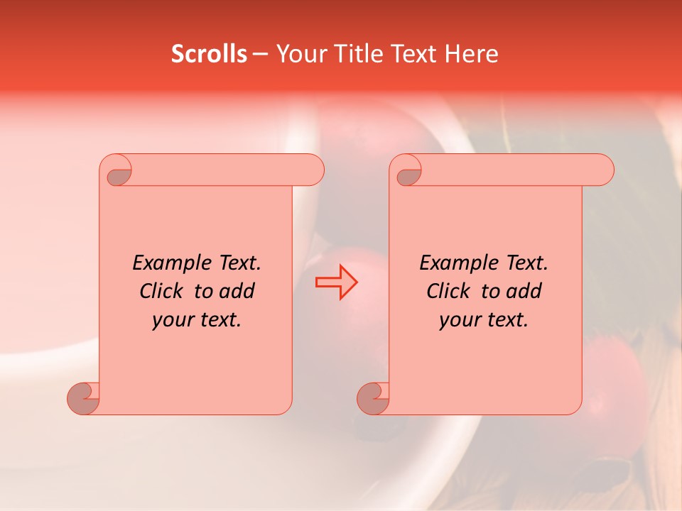 Glass Fruit Autumn PowerPoint Template