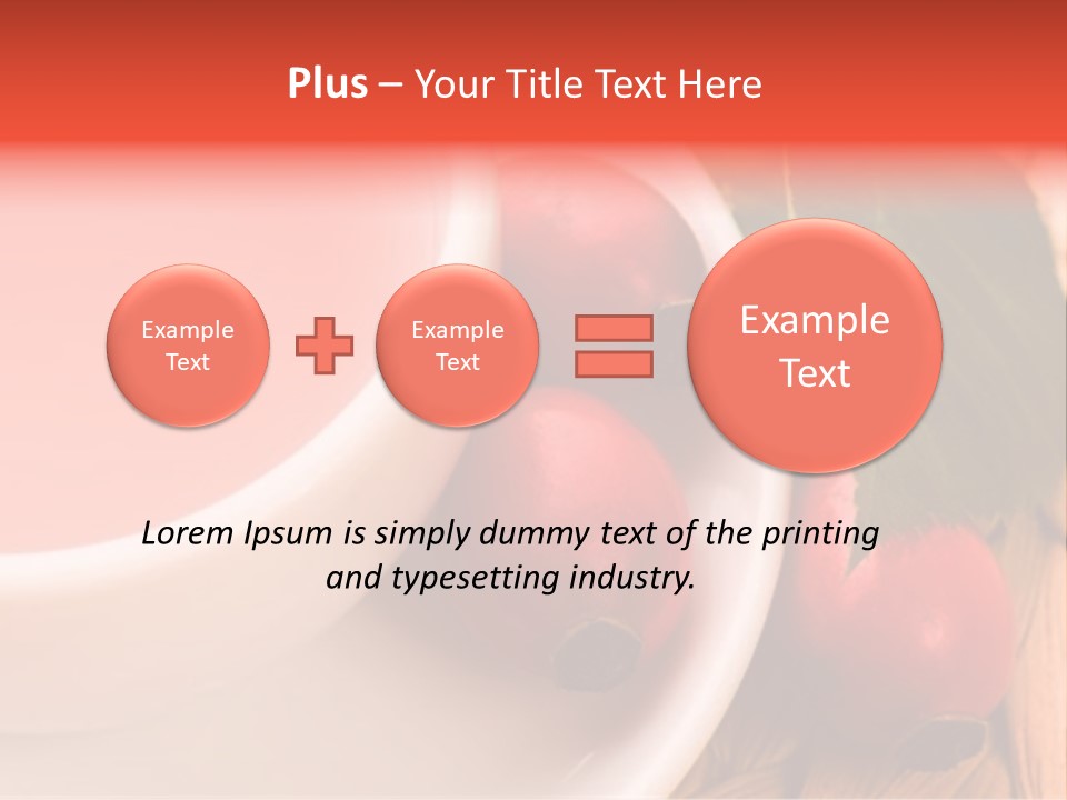 Glass Fruit Autumn PowerPoint Template
