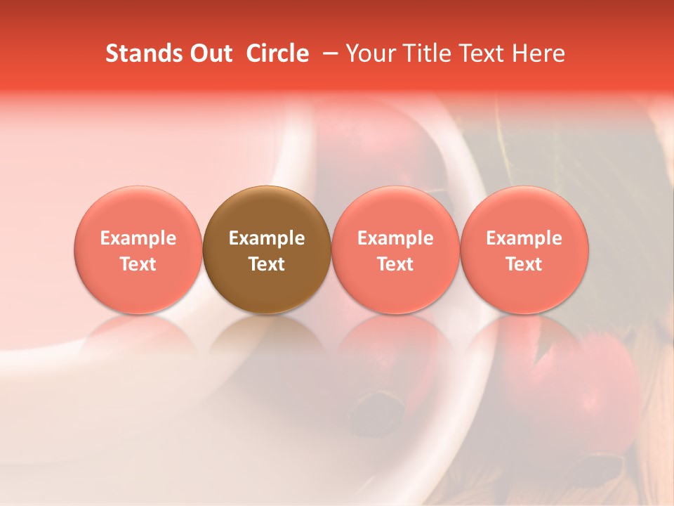 Glass Fruit Autumn PowerPoint Template