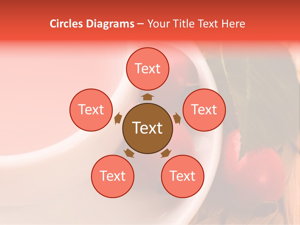 Glass Fruit Autumn PowerPoint Template