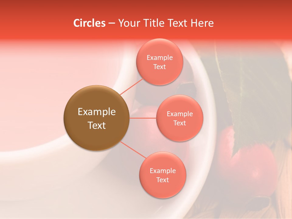 Glass Fruit Autumn PowerPoint Template