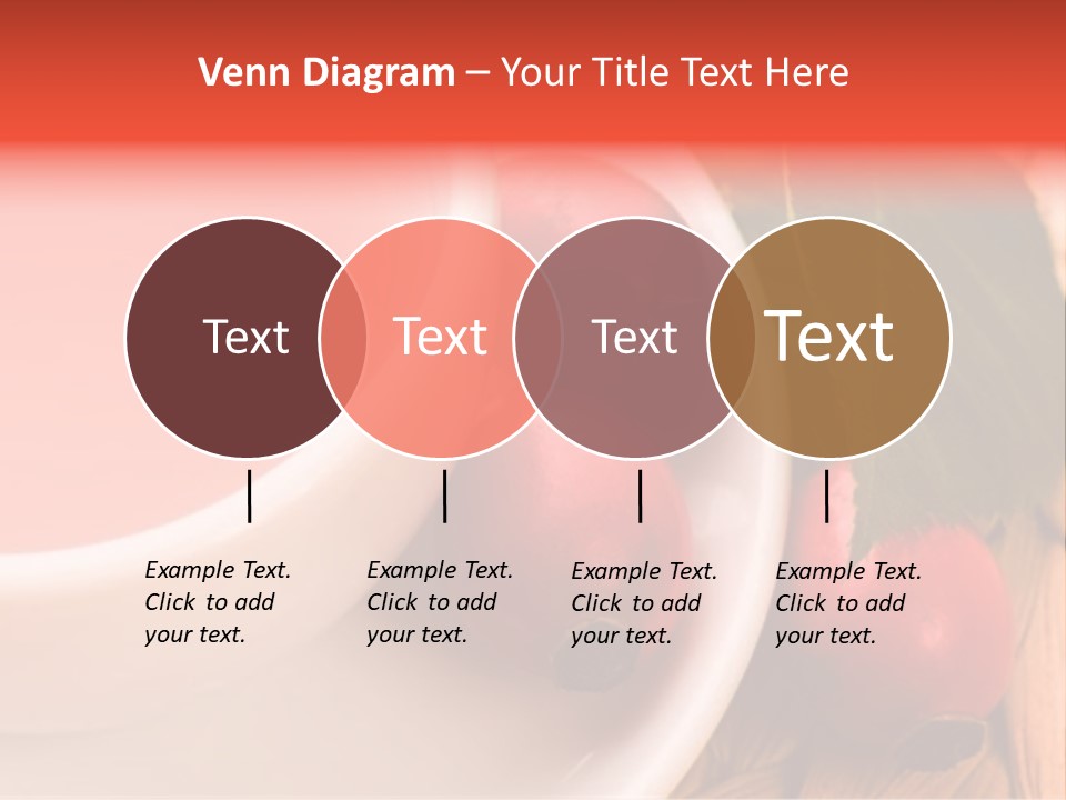 Glass Fruit Autumn PowerPoint Template