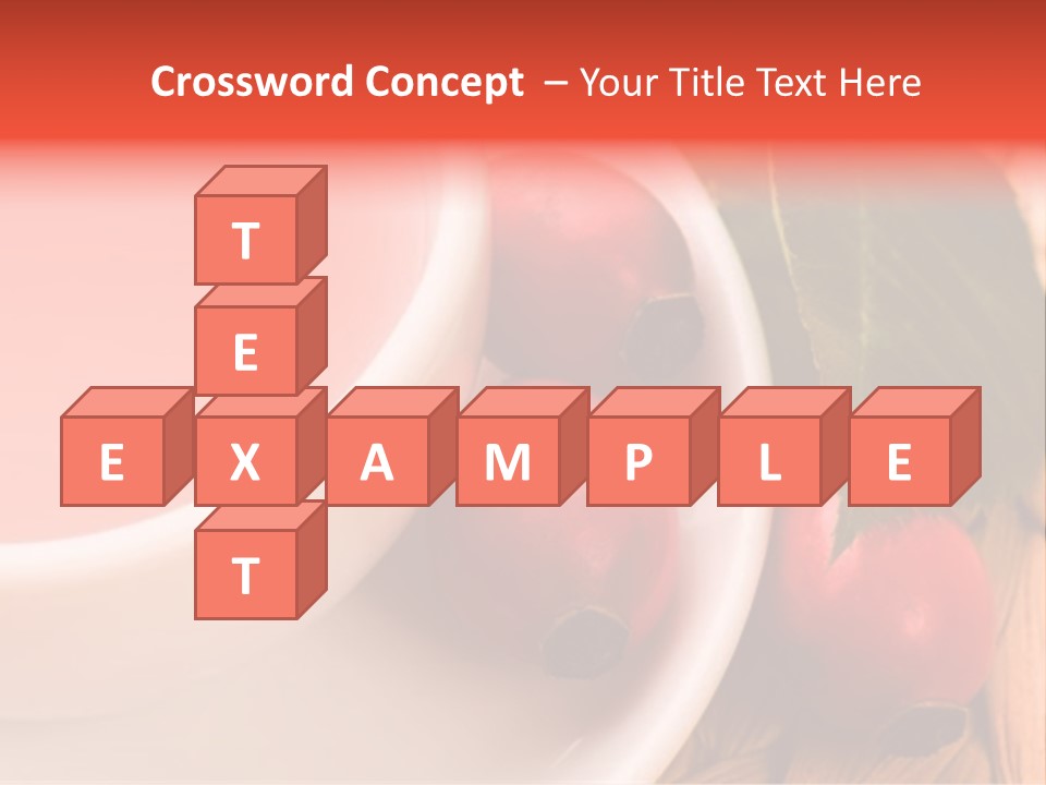 Glass Fruit Autumn PowerPoint Template