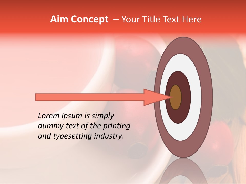 Glass Fruit Autumn PowerPoint Template