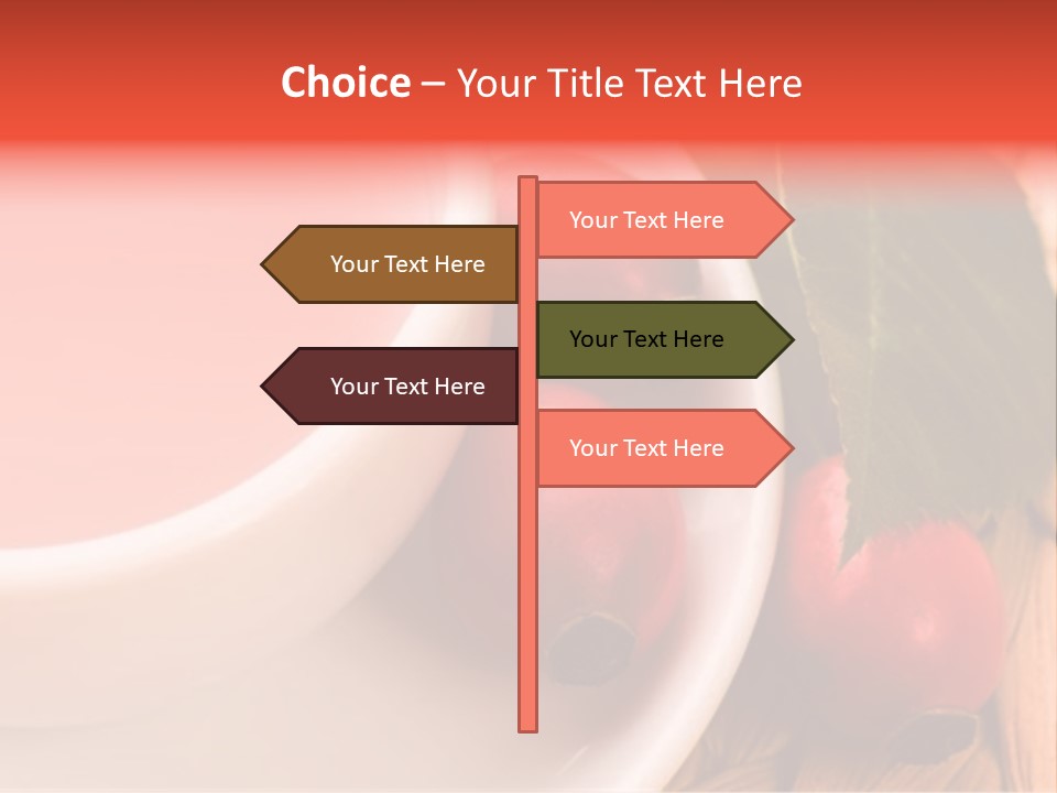 Glass Fruit Autumn PowerPoint Template