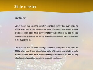 Splash Blue Background PowerPoint Template